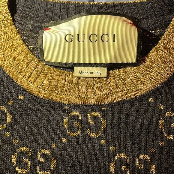 Gucci GG cotton lame top - Picture 4 of 5